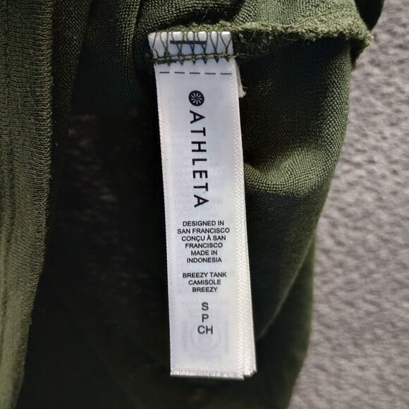 Athleta Women’s Breezy Camisole Tank SP Green Soft Performance Top - Picture 4 of 5